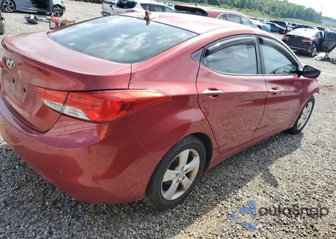 2013 Hyundai Elantra Gls из США, поврежденный, VIN 5NPDH4AE7DH306892